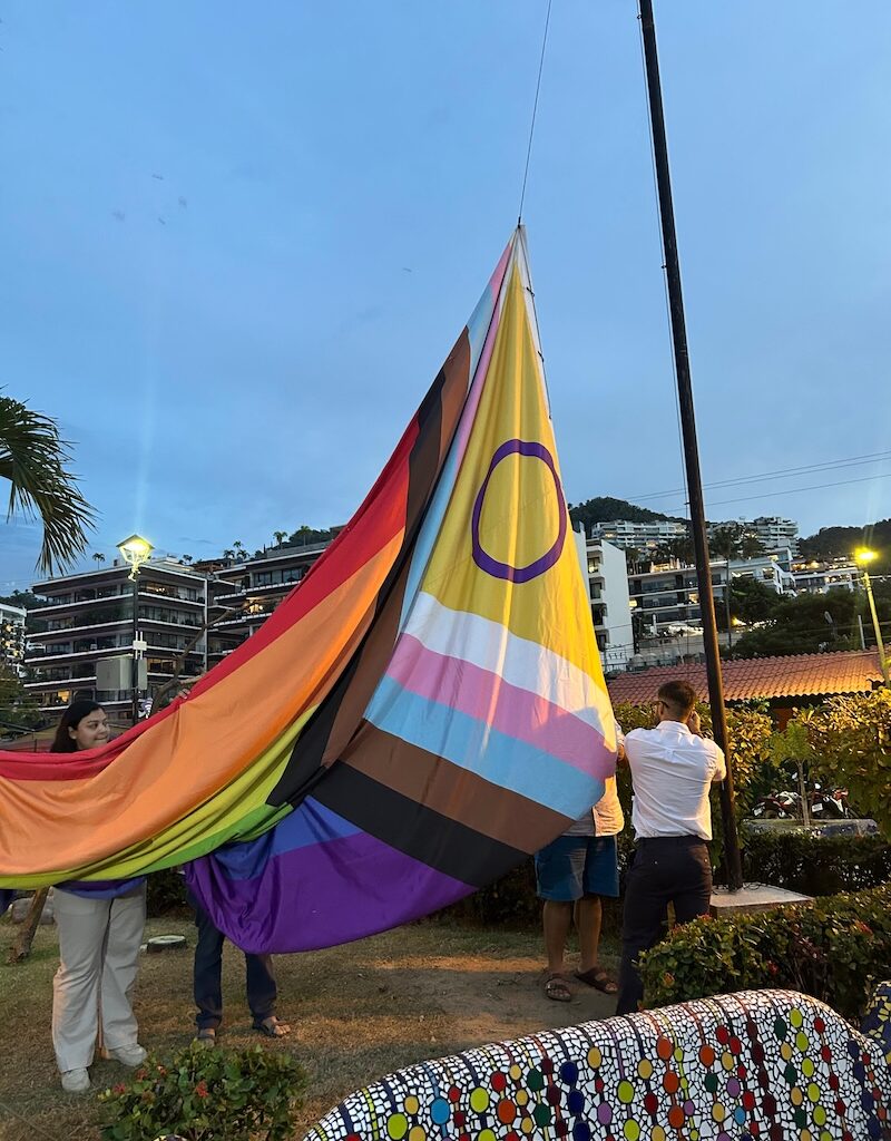lgbtq flag Lazaro Cardenas park