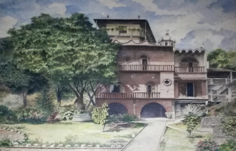 A painting of Quinta Encanto from earlier days.