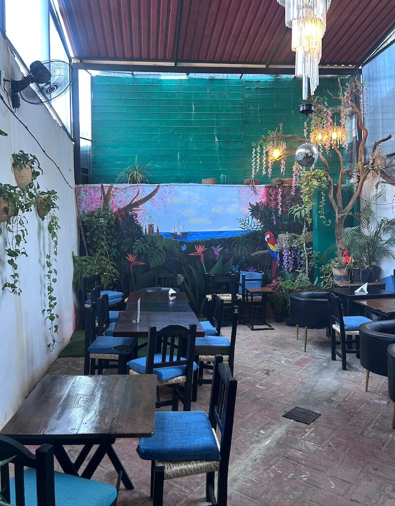El Rey patio area offers a quiet space for conversation and privacy.