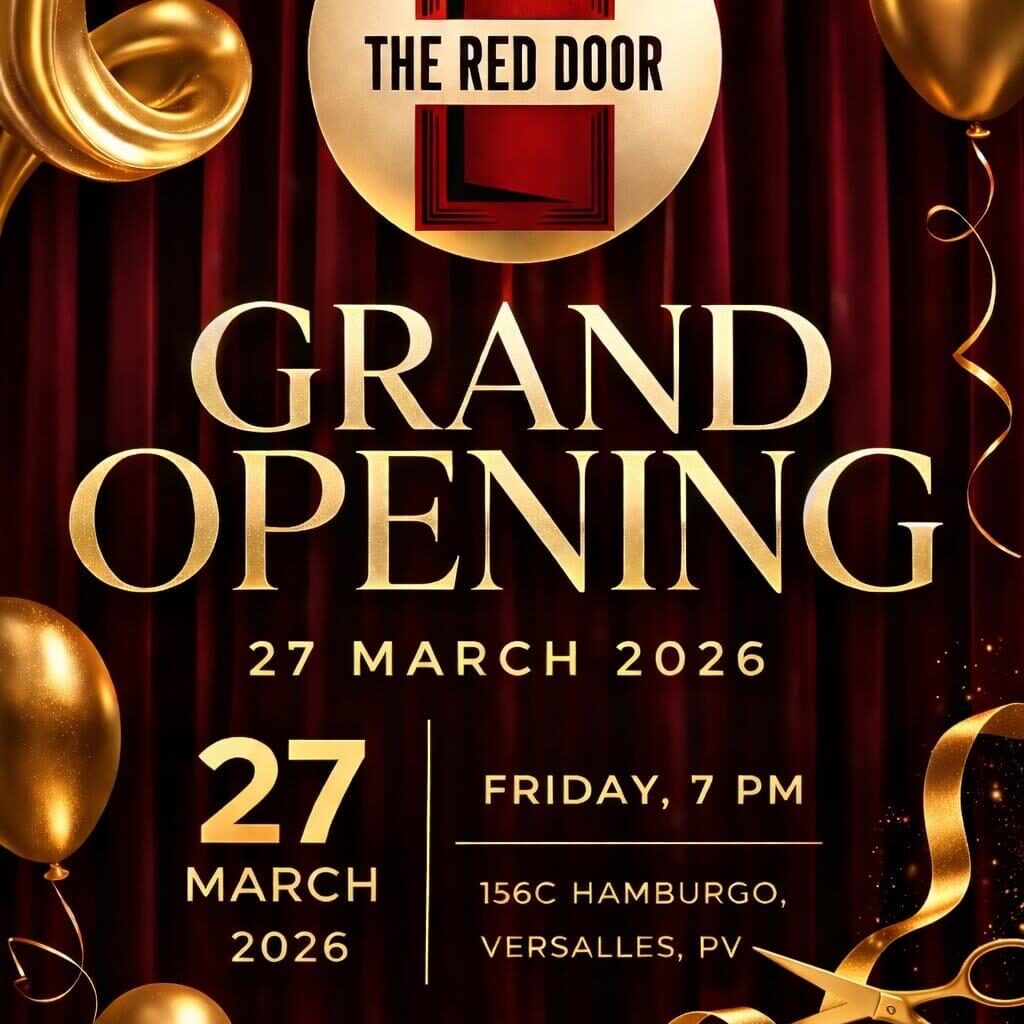 red door opening