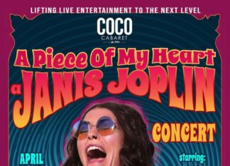 Monti The Artist to Perform Janis Joplin Tribute at Coco Cabaret Janis Joplin Poster