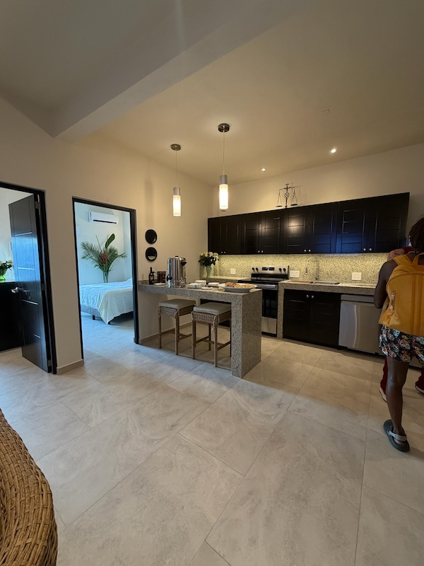 The haven kitchen in apartment 2