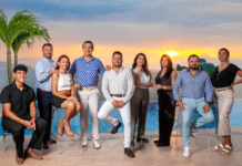 Casa Luxe Real Estate: Your Connection to the Romantic Zone Lifestyle From left to right: Jason Sánchez, Ben Owen Nebergall, Teresa Núñez, Edgardo Guel, Fernando Landázuri, Carolina Ganem, Beatriz Zamora, Gustavo Contreras, Nancy Gutiérrez. Photo Taken at Chick by Pinnacle