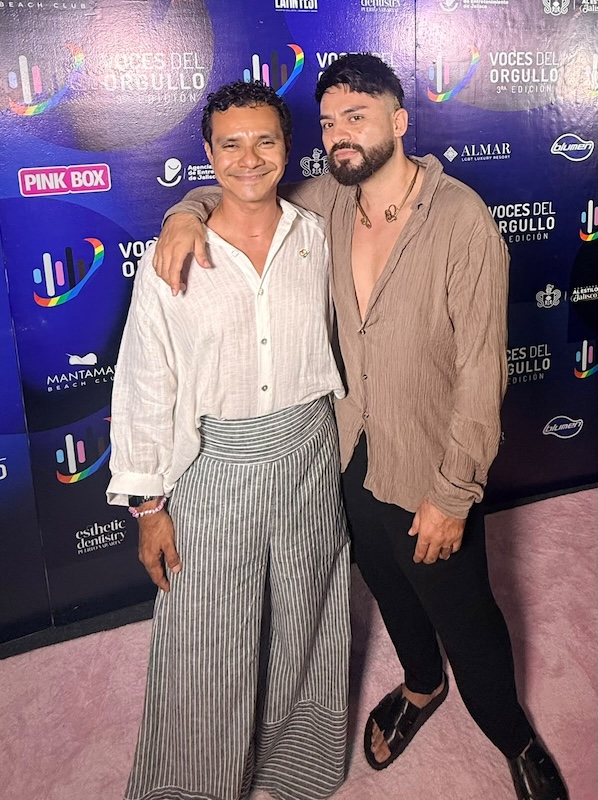 poncho and guy at voices of pride 1
